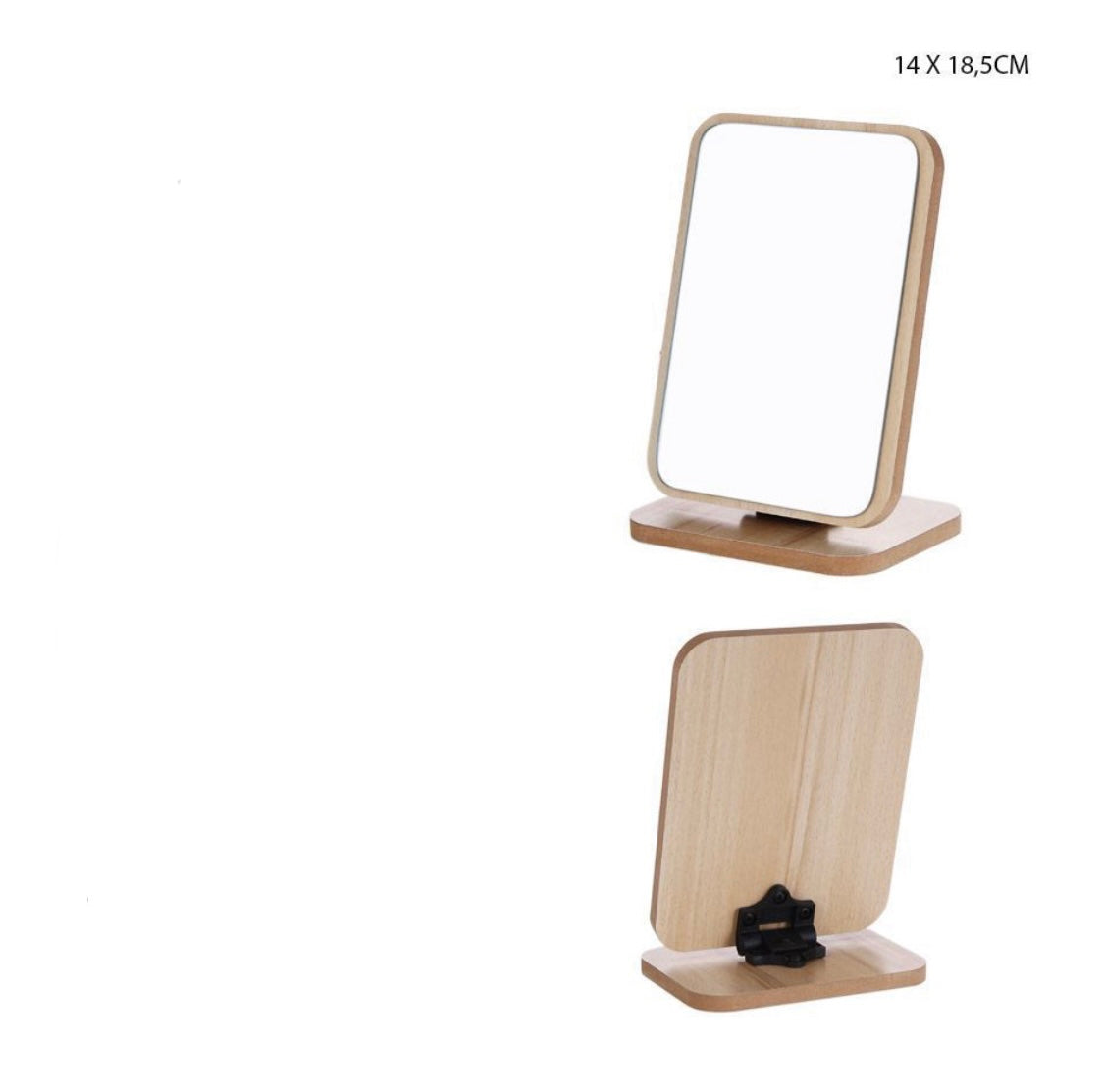 Square wooden mirror (WITHOUT CHARMS)