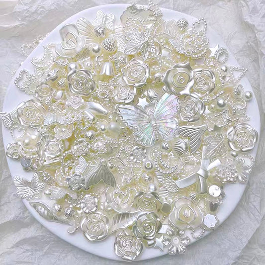 White baroque style charm set