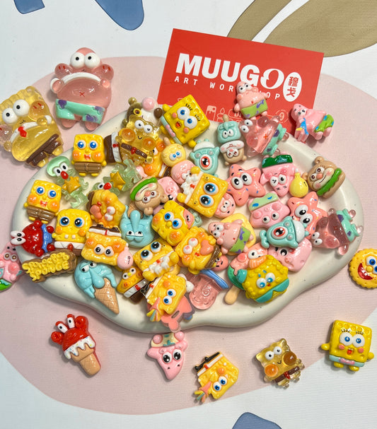 Yellow yellow charms set