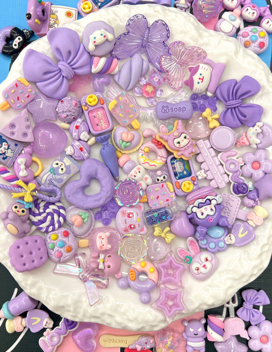 Purple charm set