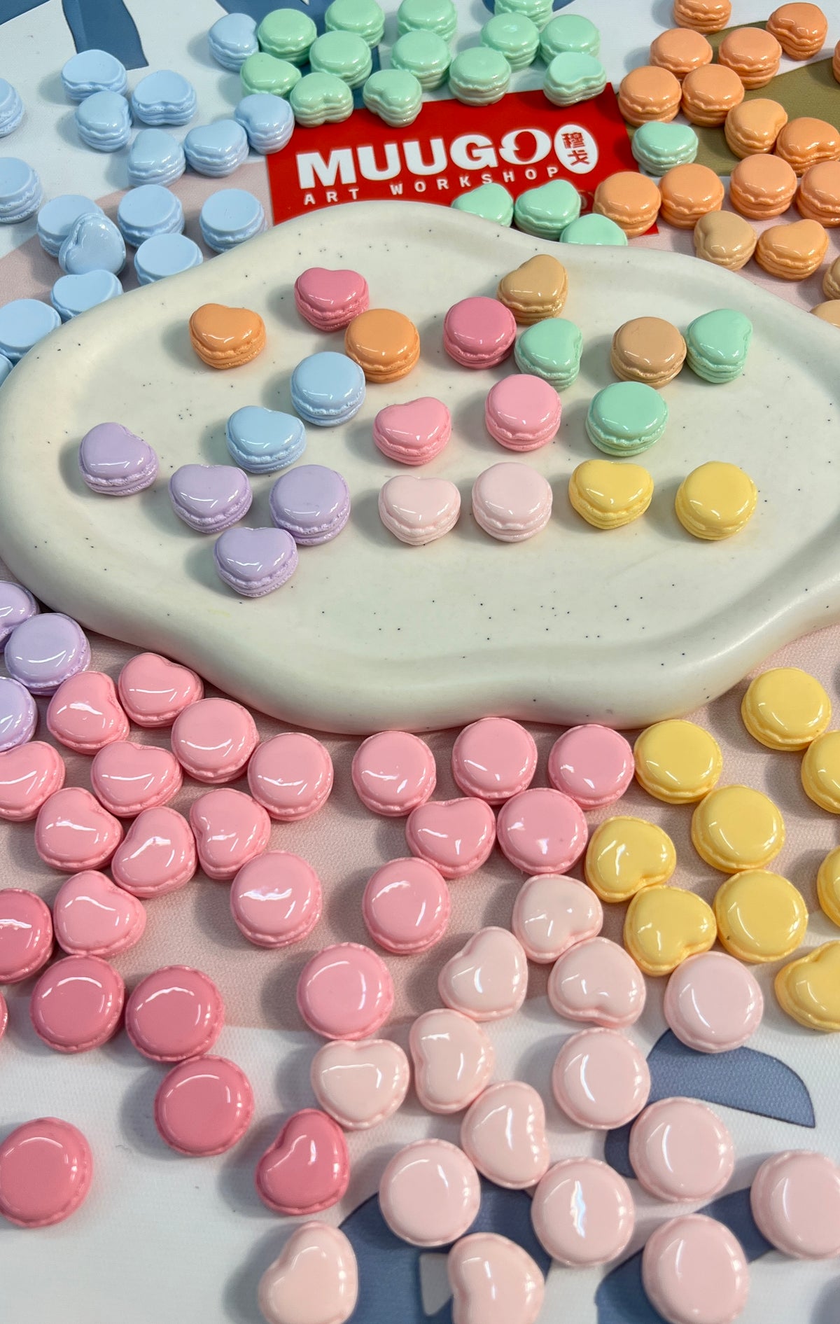 10 pezzi Chiave cuore macaron in acrilico colorato misto e cuore pesca 10 pezzi Chiave cuore macaron in acrilico colorato misto e cuore pesca