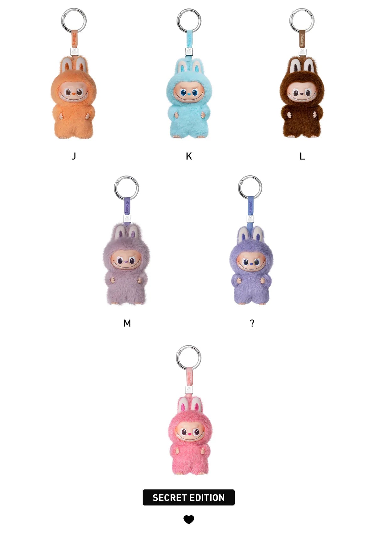 Labubu Pin for Love (A-M) - Scelta lettera